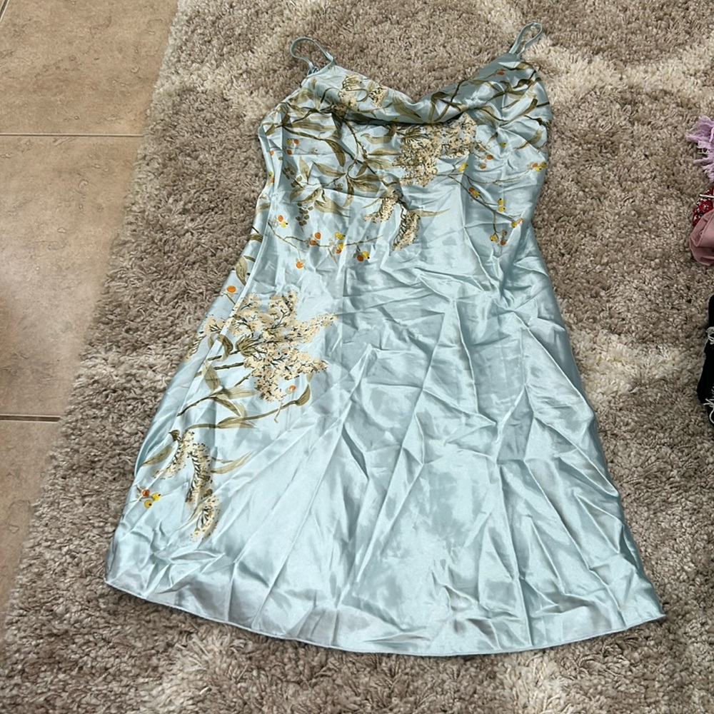 NEVER WORN Satin Night Gown With Cow Neck